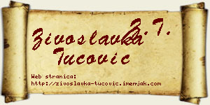 Živoslavka Tucović vizit kartica